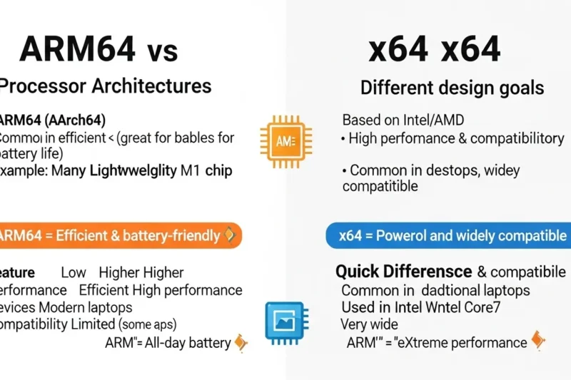 ARM64 or x64 : What’s the Real Difference? in 2026