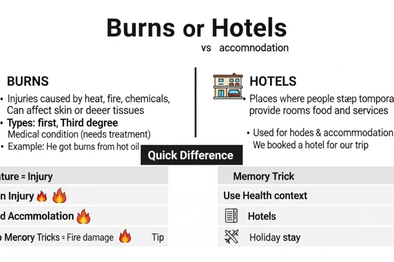 Burns or Hotels : What’s the Difference? in 2026