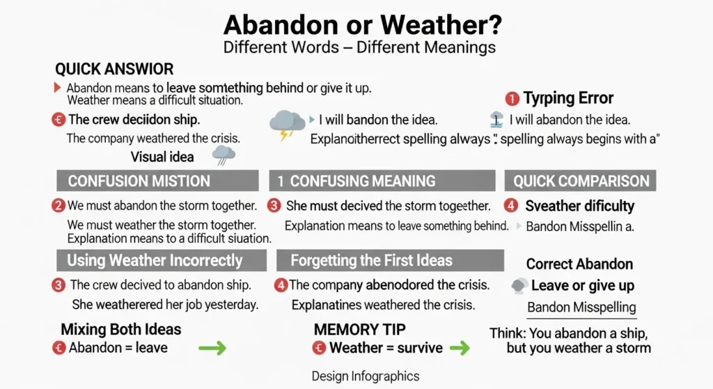 Common Mistakes with Bandon or Weather