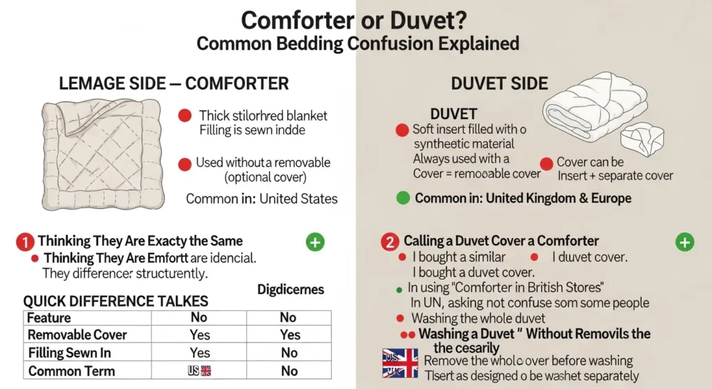 Common Mistakes with Comforter or Duvet
