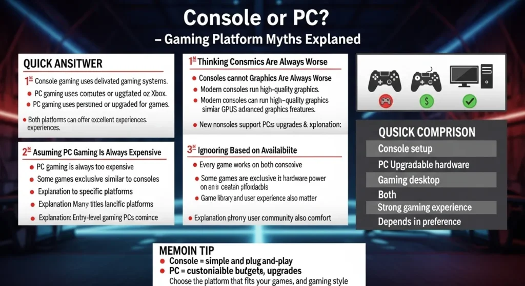 Common Mistakes with Console or PC