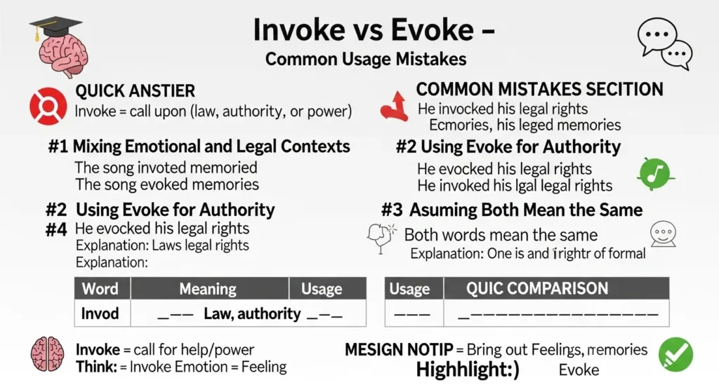 Common Mistakes with Invoke or Evoke