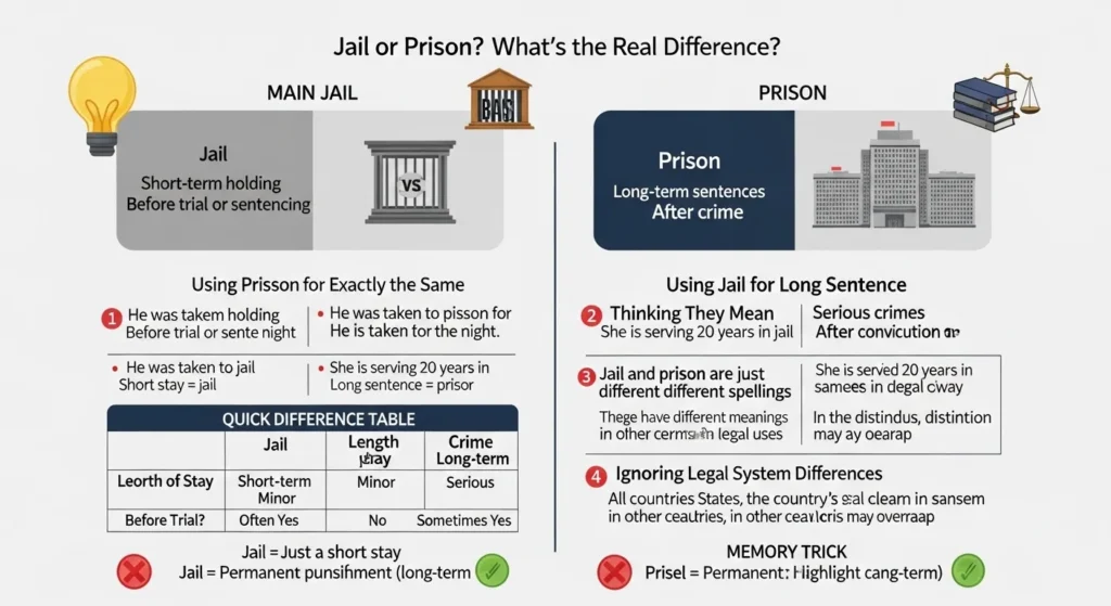 Common Mistakes with Jail or Prison