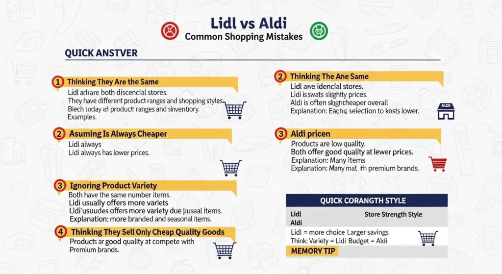 Common Mistakes with Lidl or Aldi