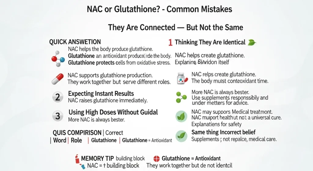 Common Mistakes with NAC or Glutathione
