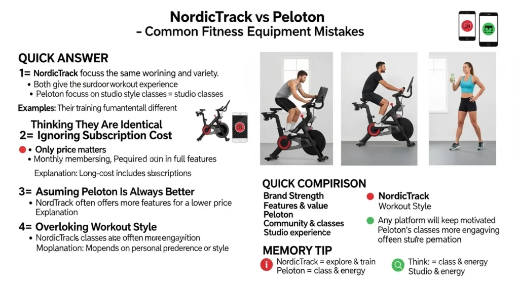 Common Mistakes with NordicTrack or Peloton