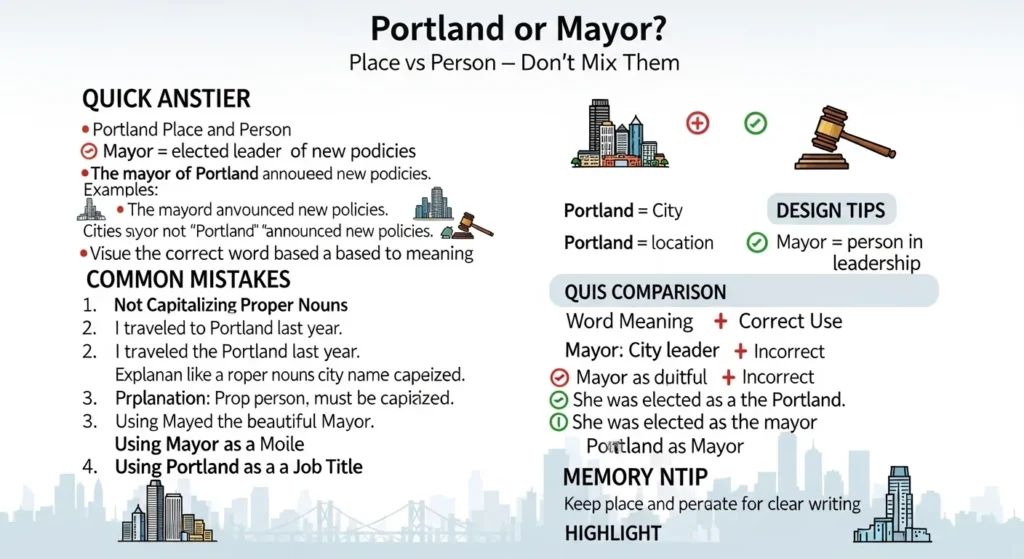 Common Mistakes with Portland or Mayor