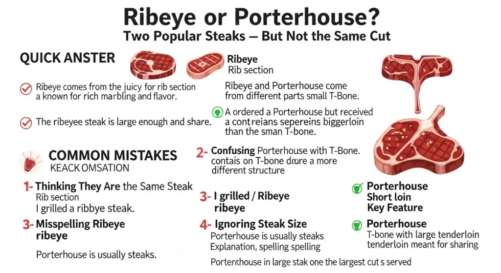 Common Mistakes with Ribeye or Porterhouse