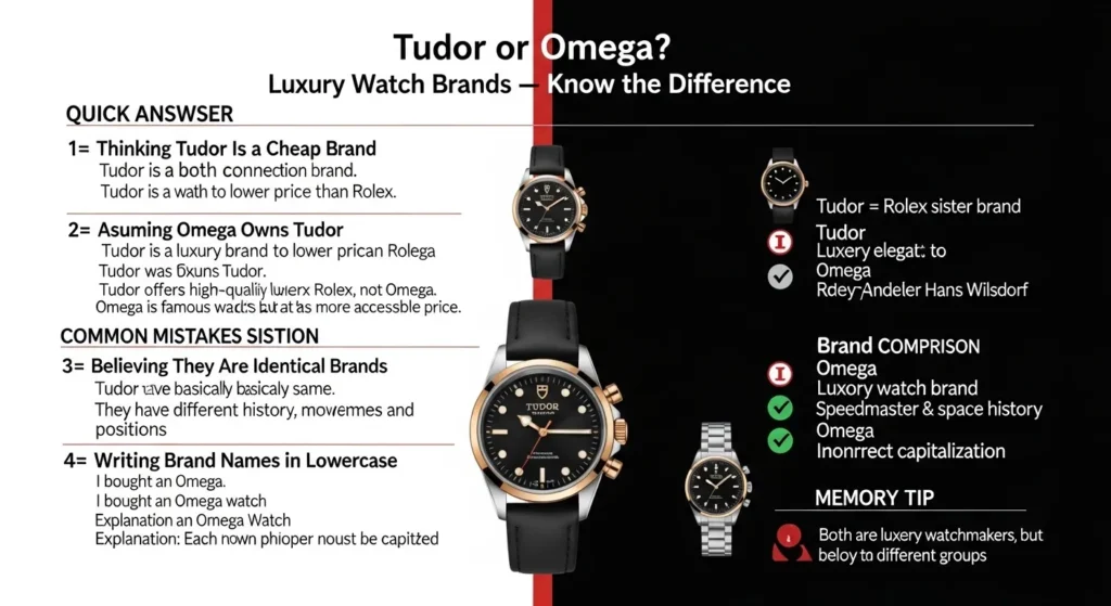 Common Mistakes with Tudor or Omega
