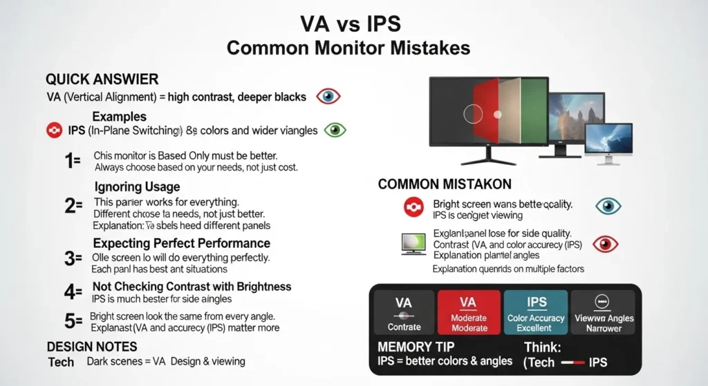 Common Mistakes with VA or IPS