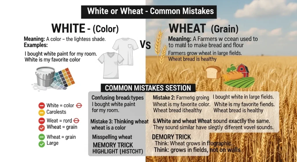 Common Mistakes with White or Wheat