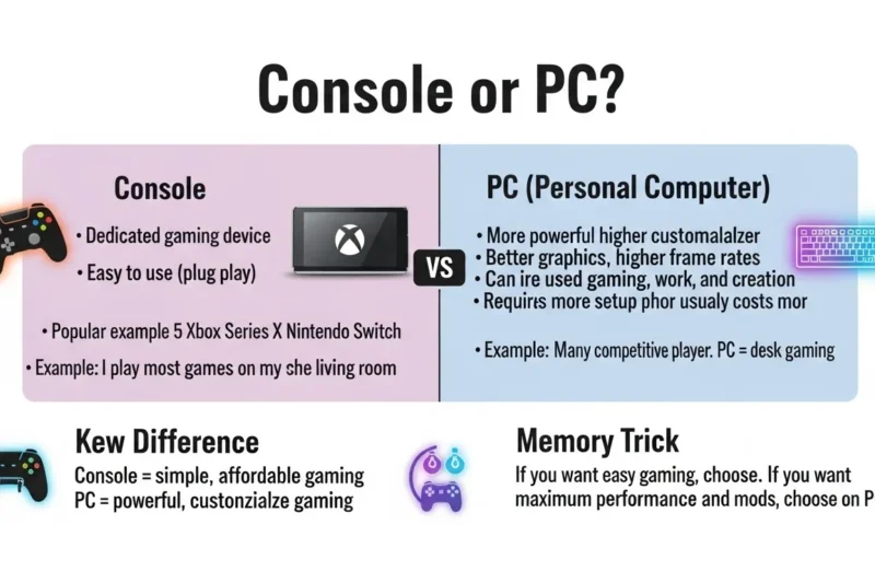Console or PC : Which One Should Choose for Gaming? in 2026