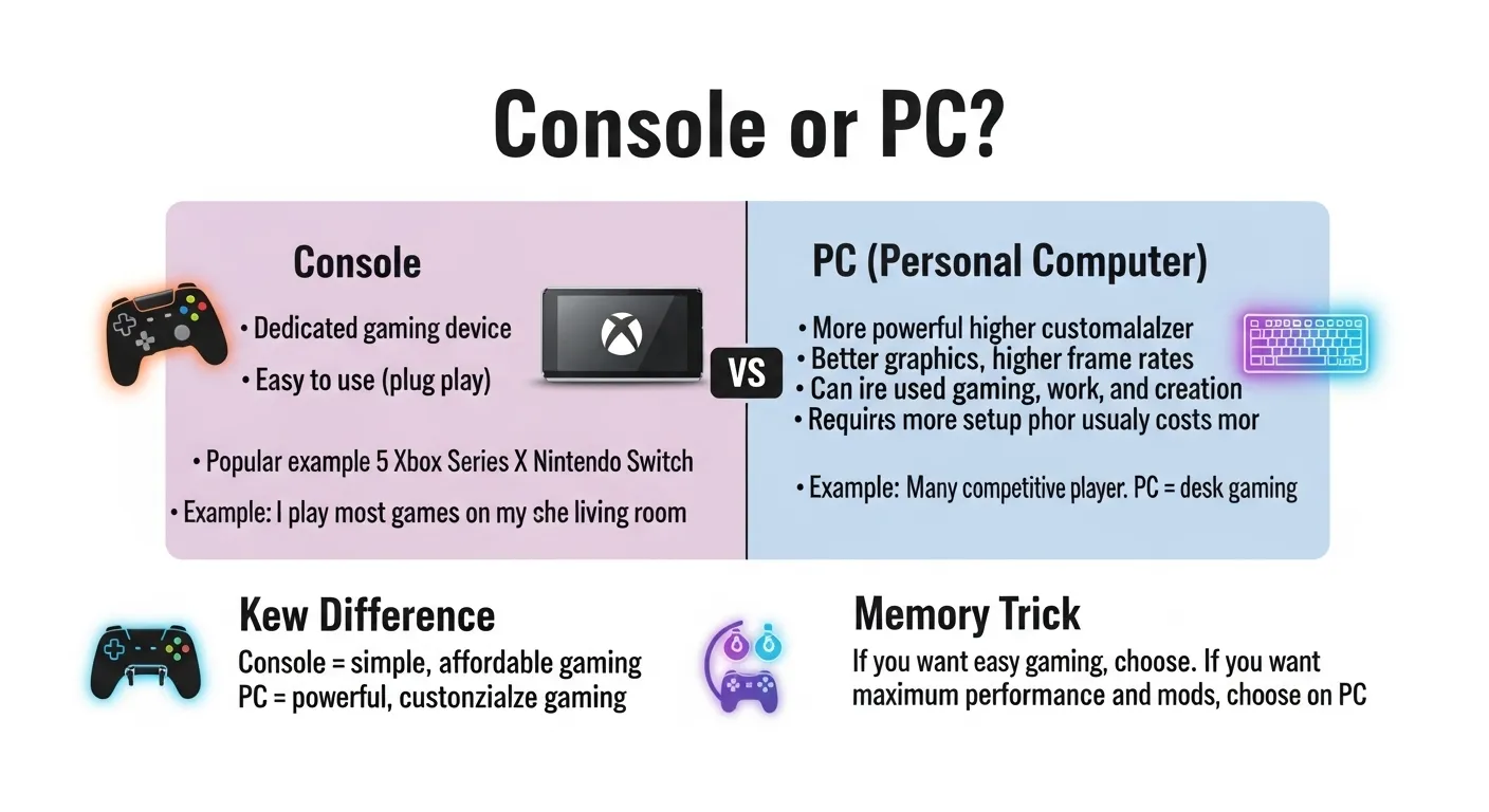 Console or PC : Which One Should Choose for Gaming? in 2026