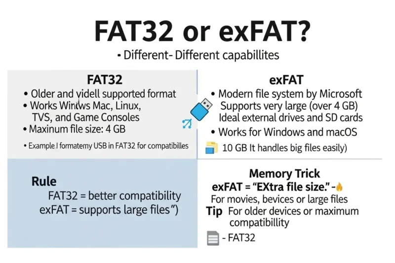 FAT32 or exFAT 💾 Which File System Better for Storage Devices?