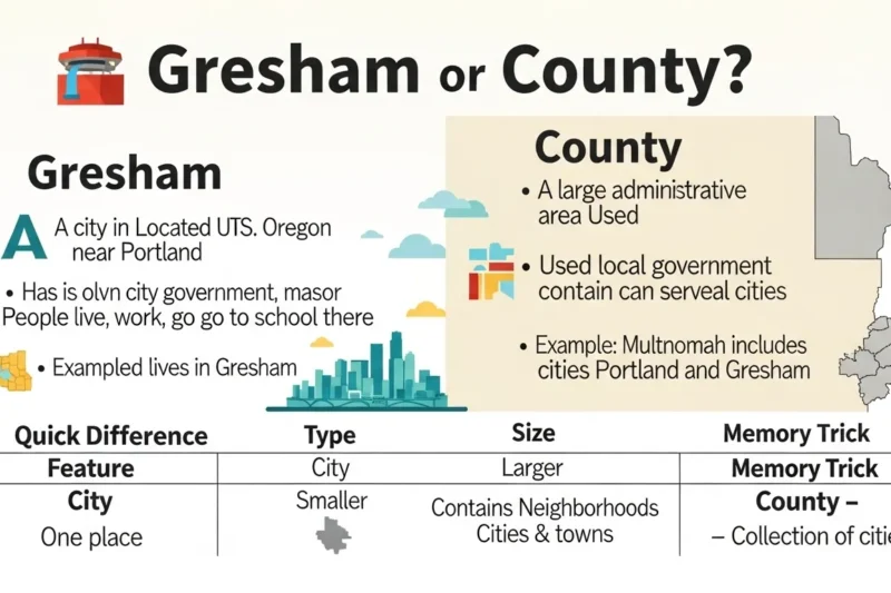 Gresham or County:Difference Between City and County in 2026