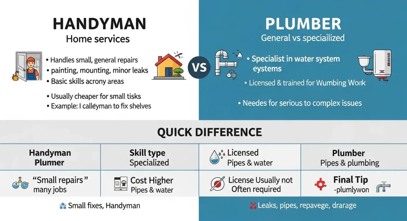 handyman or plumber