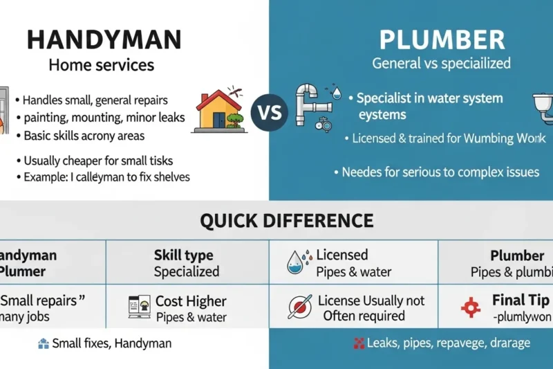 Handyman or Plumber : Which One Do You Need? in 2026