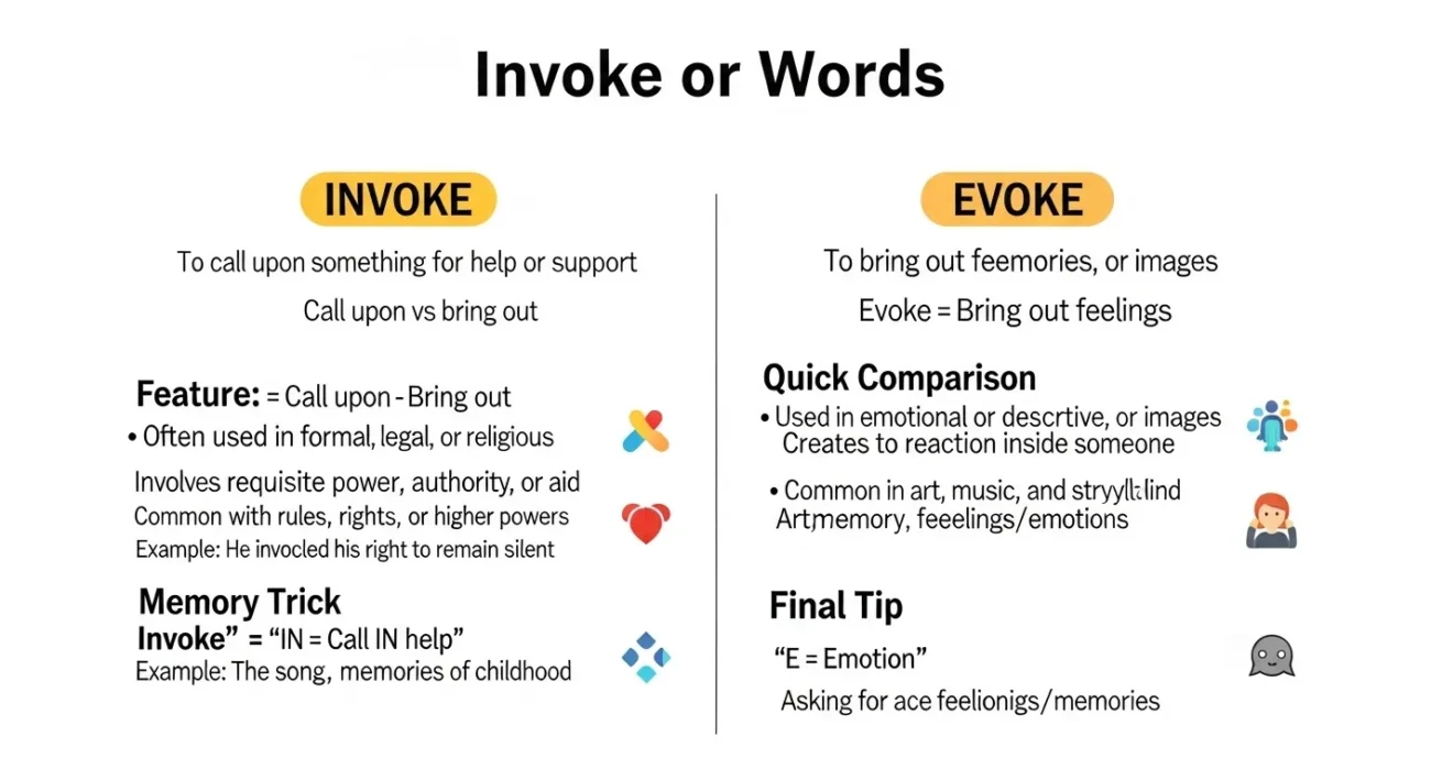 invoke or evoke