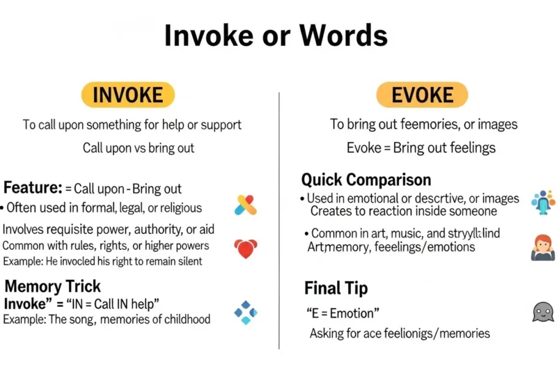 invoke or evoke