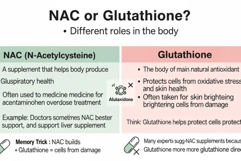 NAC or Glutathione? Which Supplement Is Better? in 2026