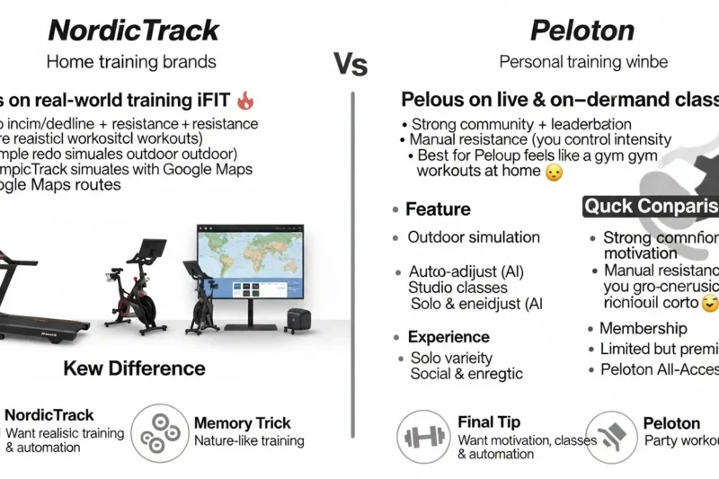 NordicTrack or Peloton : Which Fitness Brand Is Better? in 2026