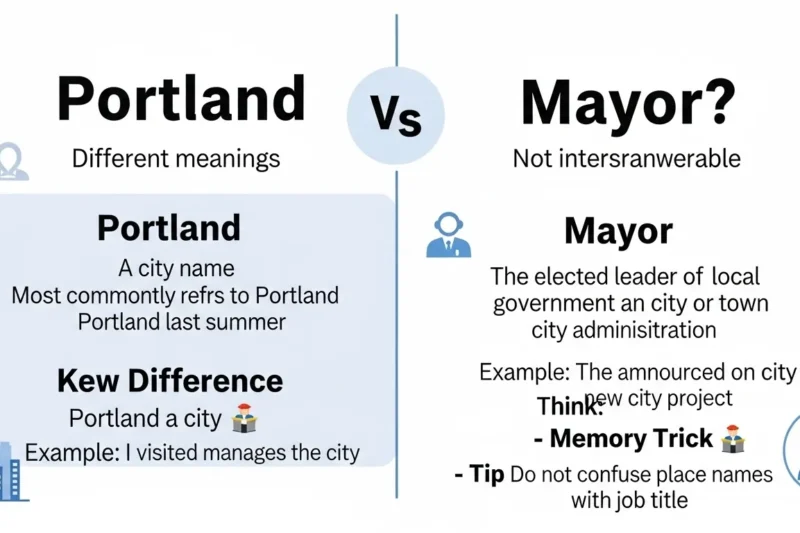 Portland or Mayor:Difference in Meaning and Usage in 2026