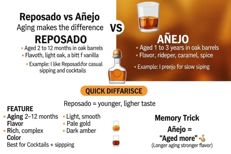 Reposado or Anejo : What’s the Real Difference? in 2026