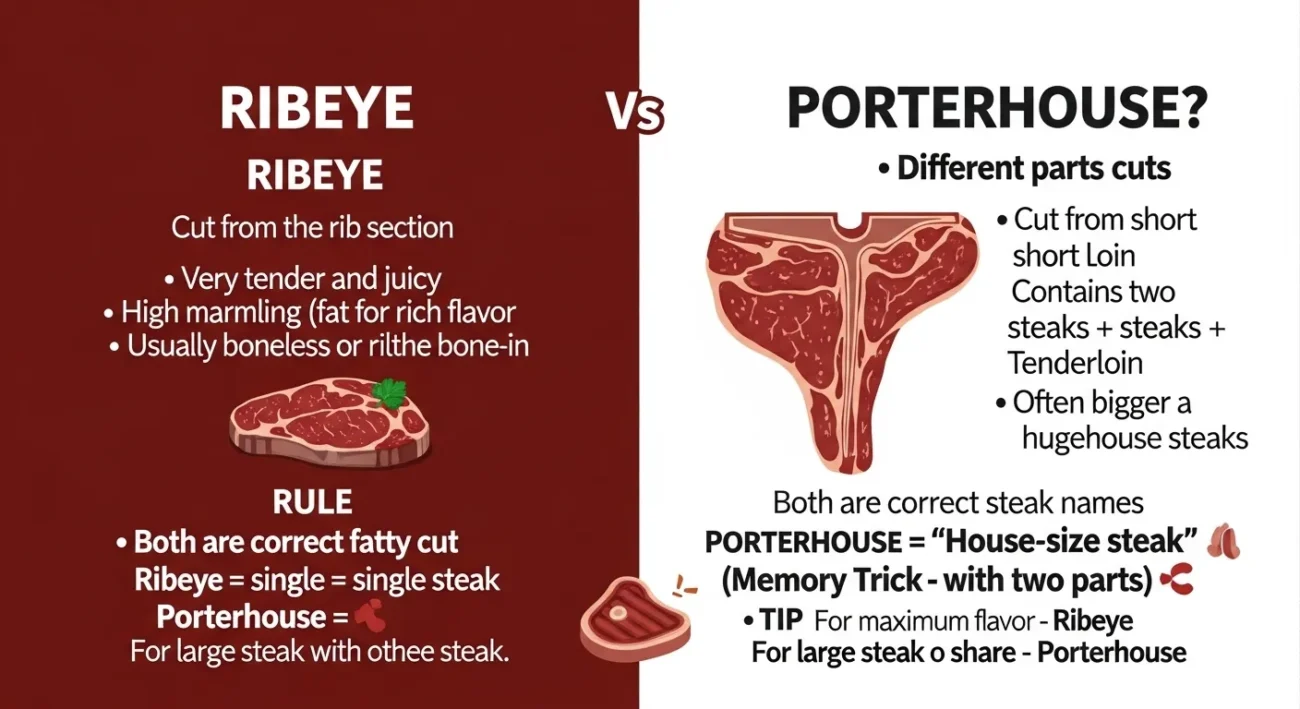 ribeye or porterhouse
