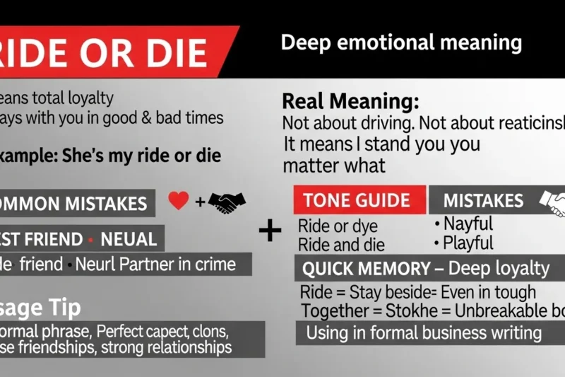 Ride or Die: Meaning, Origin,Examples and Correct Usage in 2026