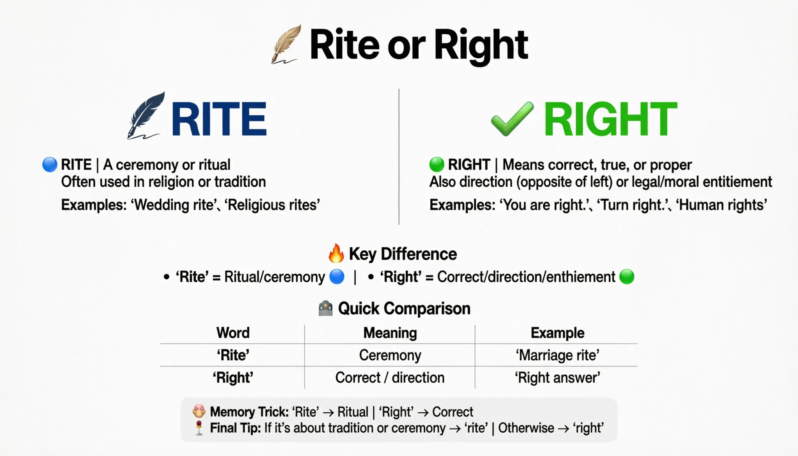 Tyhe Rite Rite or Right : Meaning, Difference & What’s the Correct Word 2026