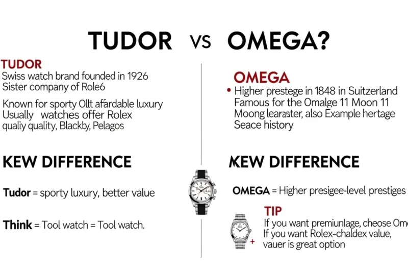 Tudor or Omega:Difference Between These Watch Brands? in 2026